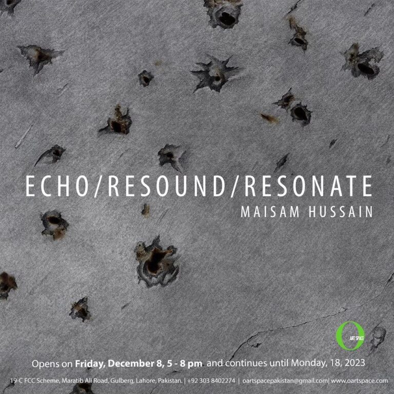 ‘Echo/Resound/Resonate’ showcasing new works by Maisam Hussain.