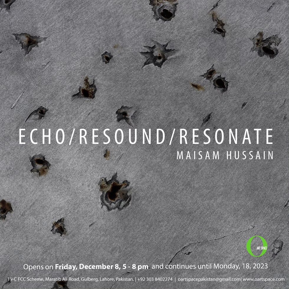 'Echo/Resound/Resonate' showcasing new works by Maisam Hussain.
