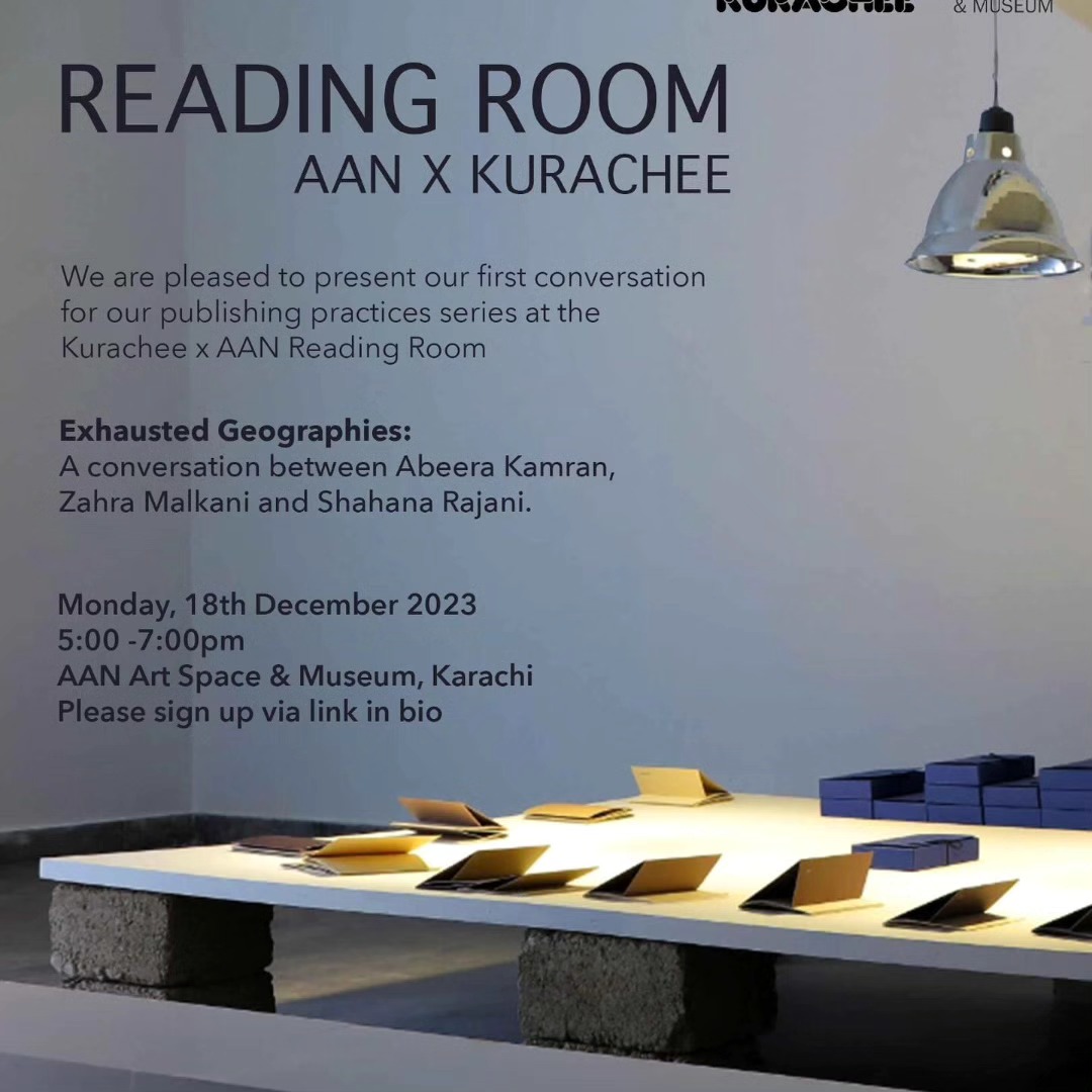 We are pleased to present our first conversation for our publishing practices series at the Kurachee x AAN Reading Room