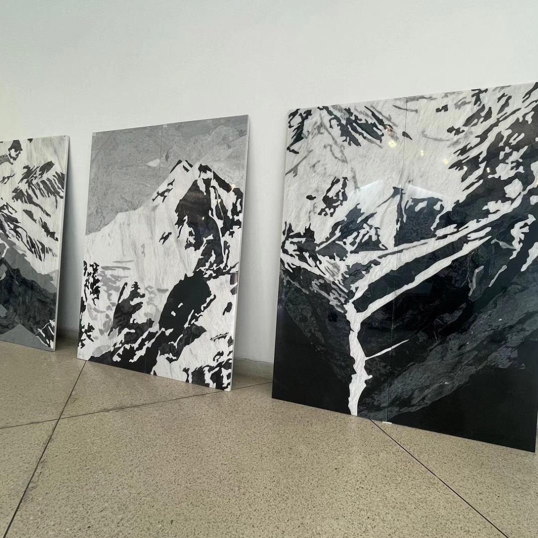 My works “Aerial Studies” at Lahore Biennale 03 curtain raiser exhibition, “Of Mountains and Seas” curated by John Tain. — image 4