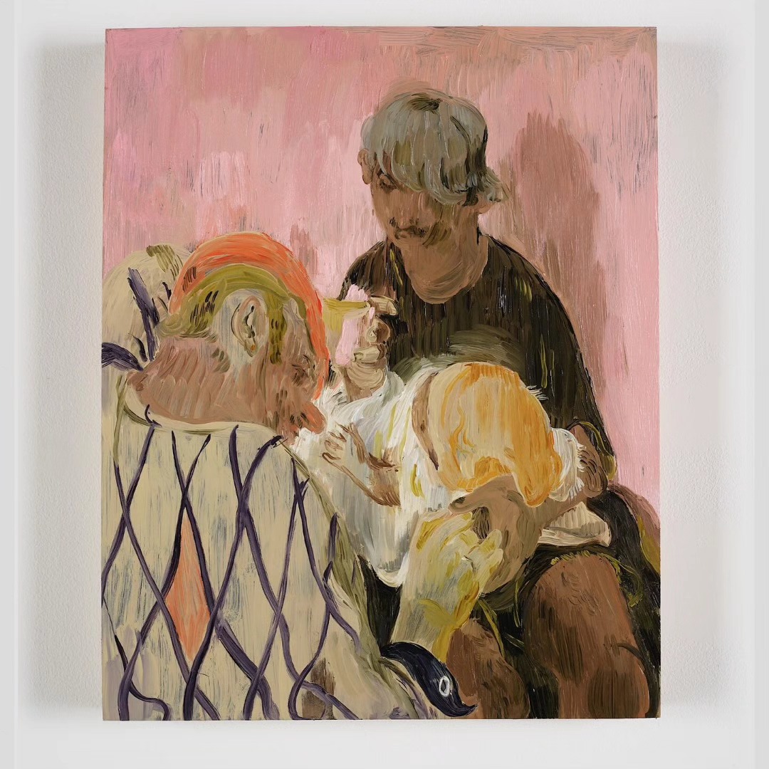 The Cuddlers, 2024, Oil on panel, 20 x 16 inches — image 2