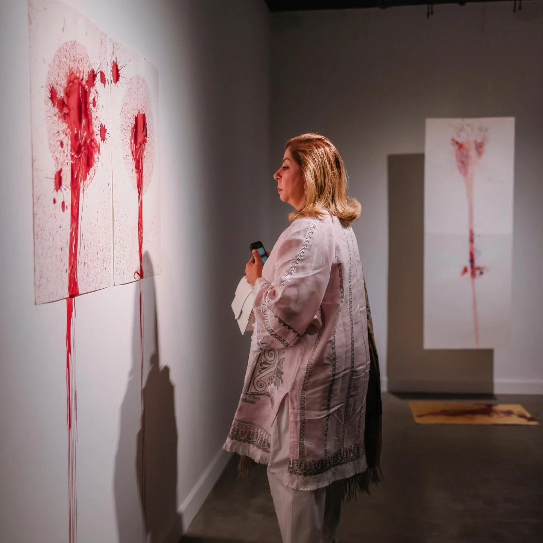 A very special opening night for ‘Home’ by @imranqureshiartist — image 2. 📸: @irfanyounasphotography