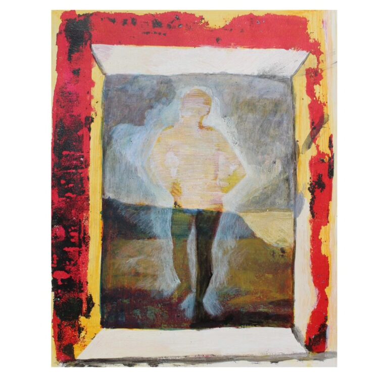 Gelprint /Acrylics on paper