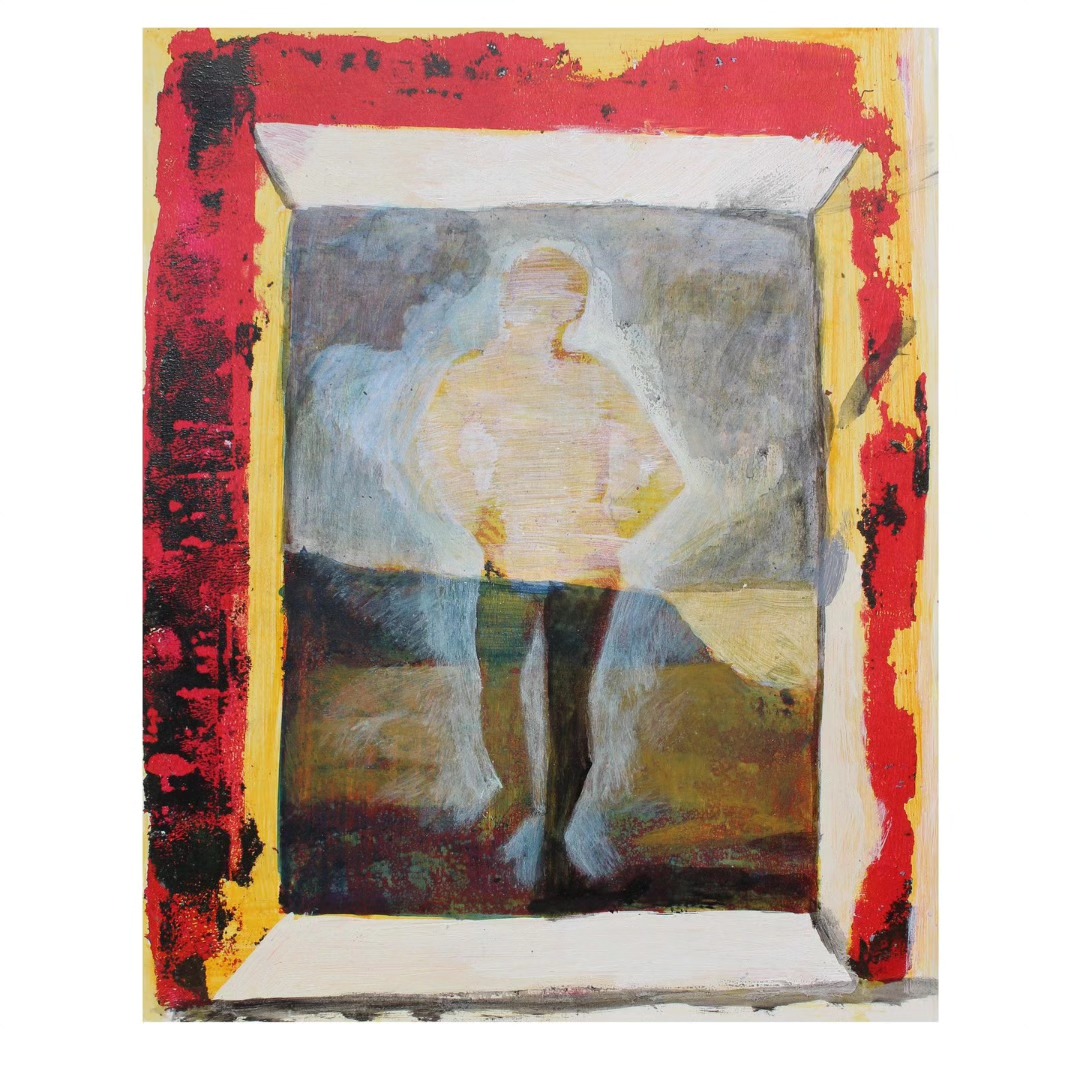 Gelprint /Acrylics on paper