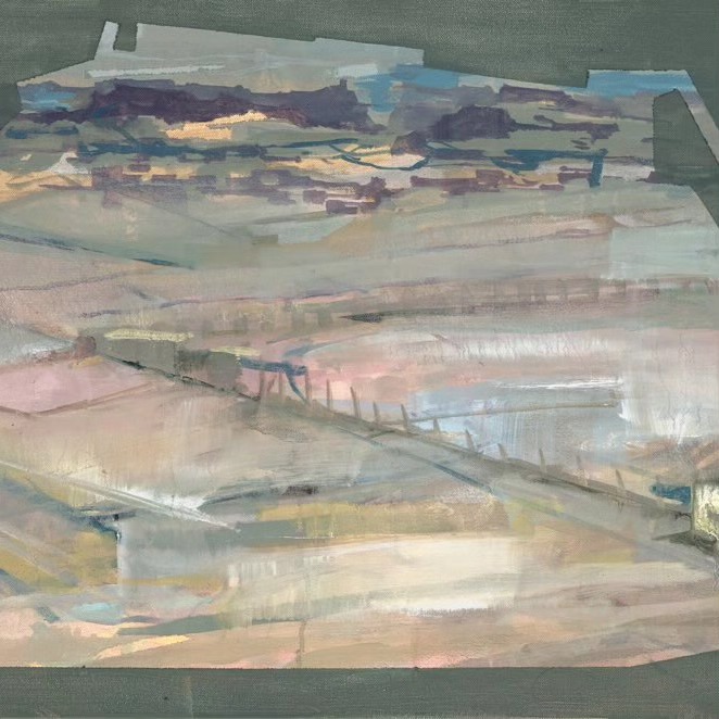 Land Hold II, oil on canvas, 50 x 75cm.