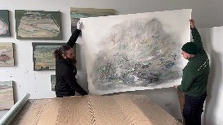 New drawing packed for Hong Kong @rossiandrossi Thank you team @artlogisticsltd for all the care