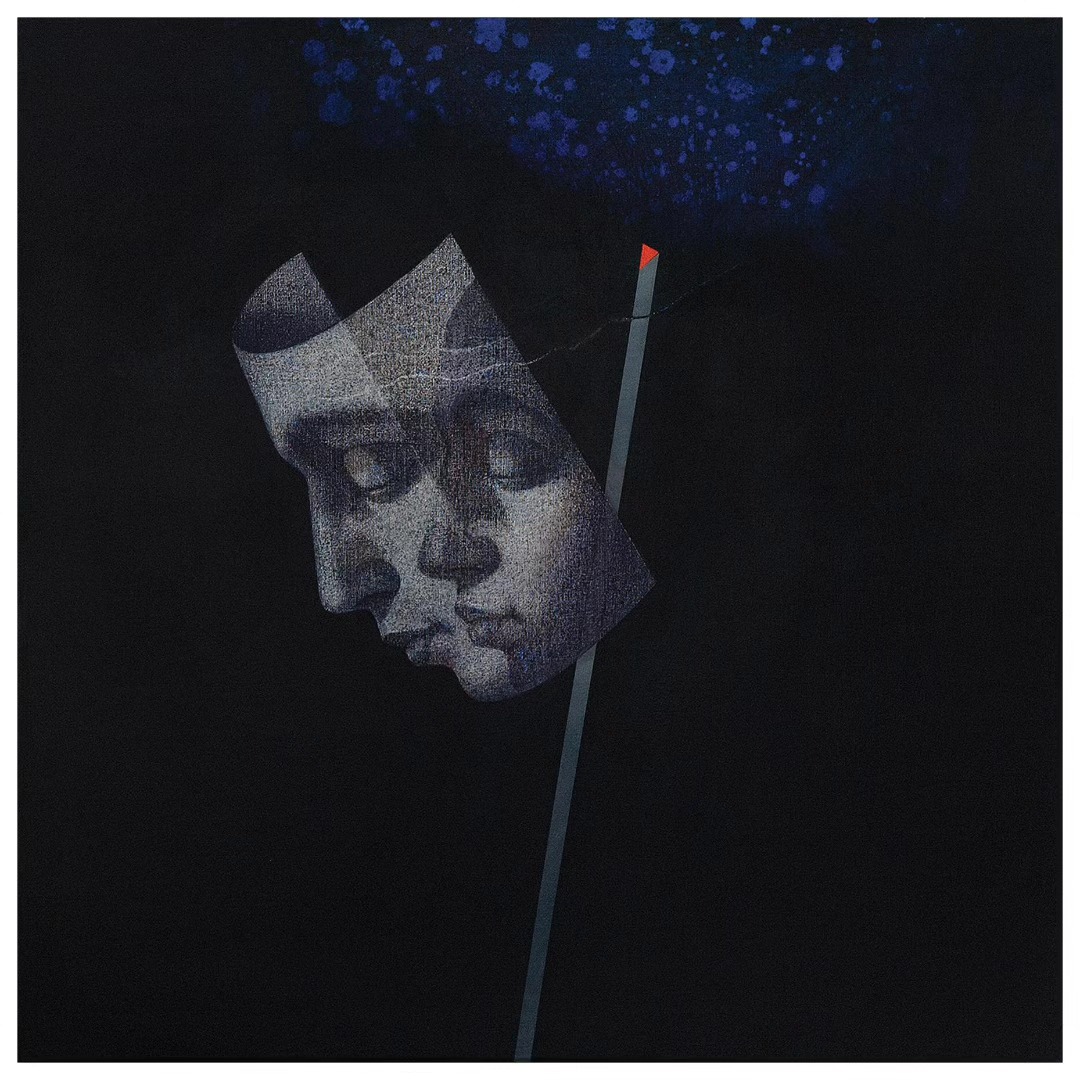 Persona 2, 30x30” Acrylics on canvas. 2011