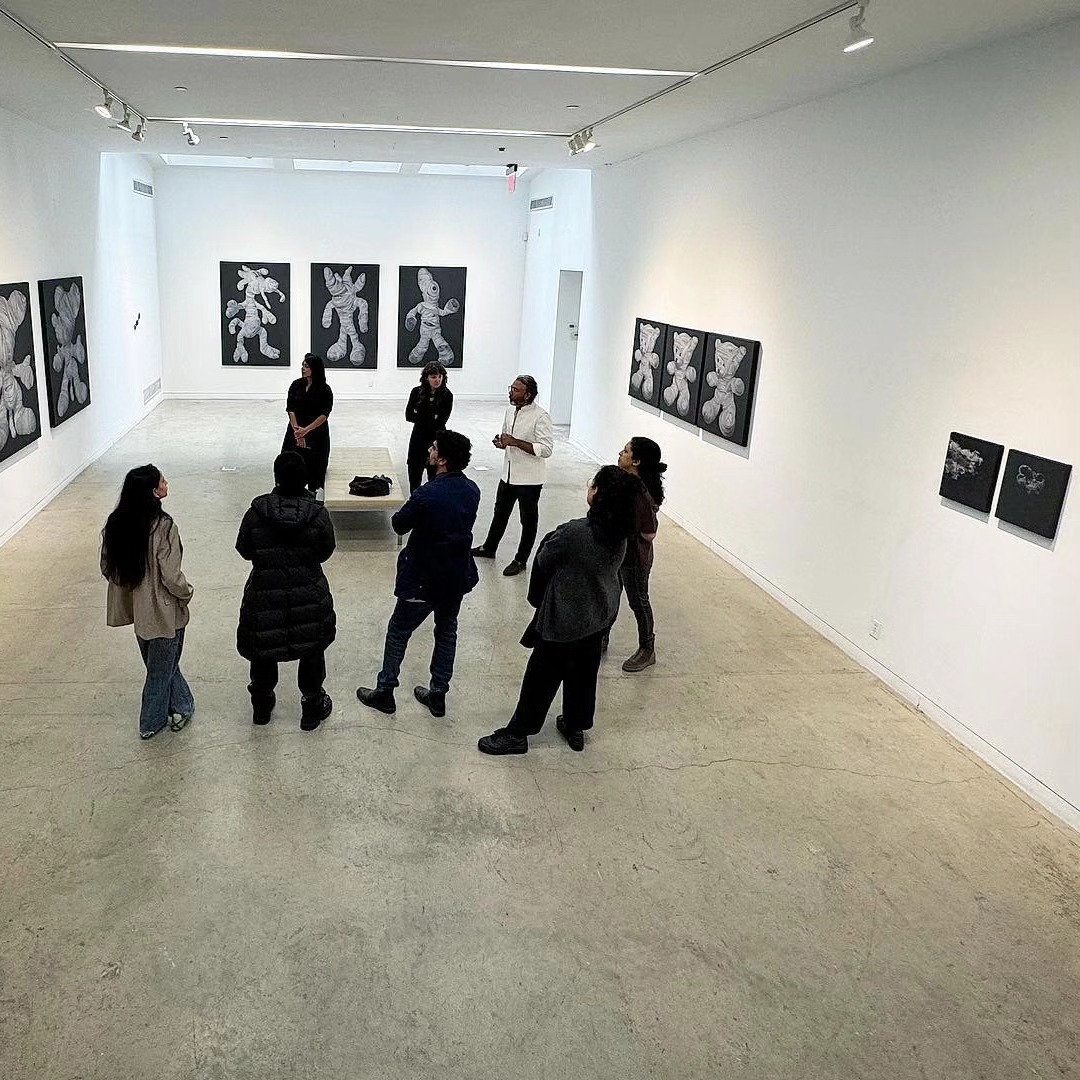 A walkthrough with the artist and the curators @amazona12 & @seenbysarahburney of the show TRIAD being exhibited at @aiconcontemporary — image 3. Photo courtesy @aiconcontemporary