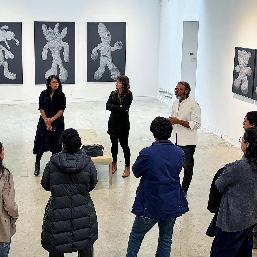 A walkthrough with the artist and the curators @amazona12 & @seenbysarahburney of the show TRIAD being exhibited at @aiconcontemporary — image 4. Photo courtesy @aiconcontemporary