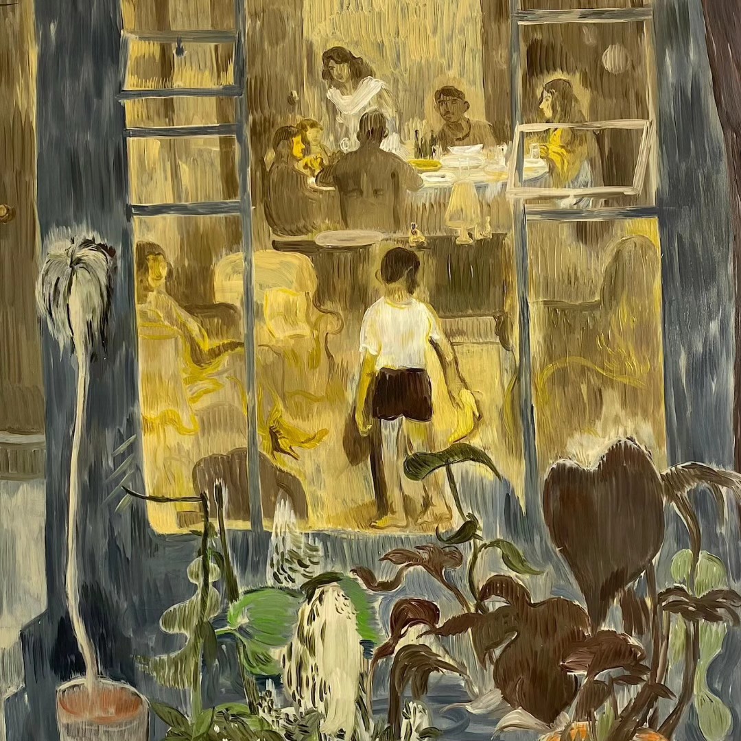 Boy with Shoe, 2023, Oil on panel, 48 x 36 inches — image 4