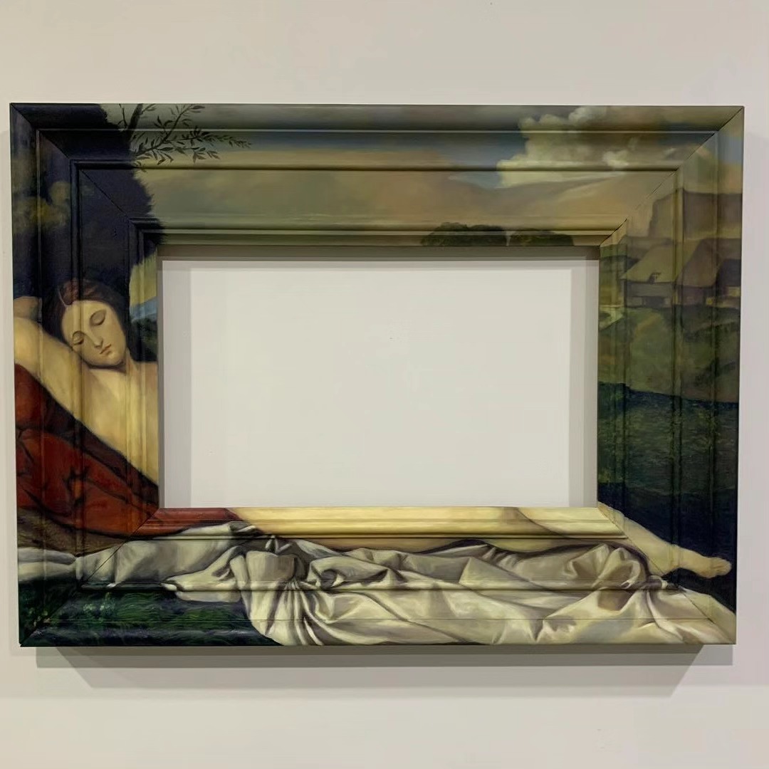 Sleeping Venus (after Titian and Giorgione)| Oil on wood | 24 x 18 inches — image 1