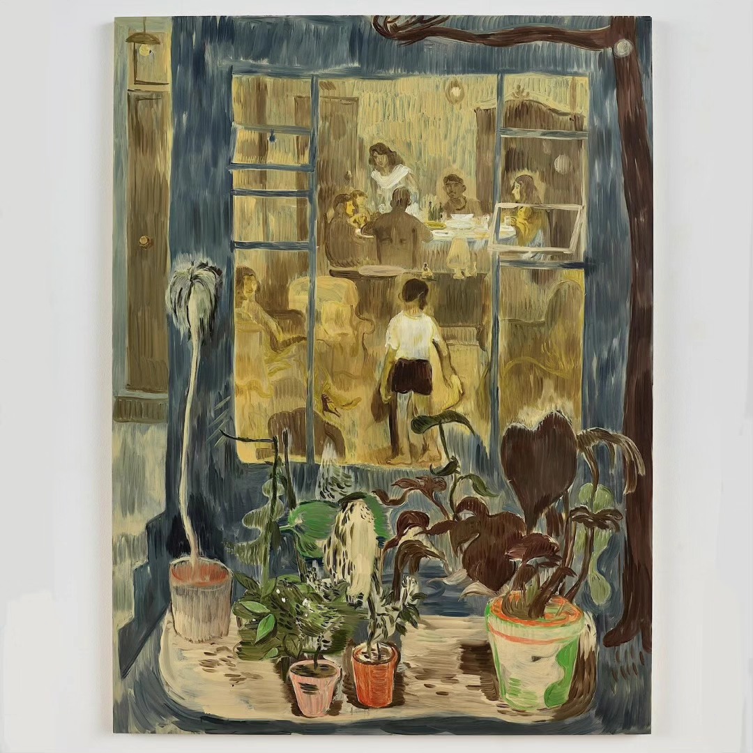 Boy with Shoe, 2023, Oil on panel, 48 x 36 inches — image 2