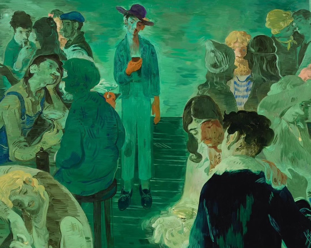 Salman Toor’s “Bar Boy” is included in “This Is New York: 100 Years of the City in Art and Pop Culture,” a group... — image 1