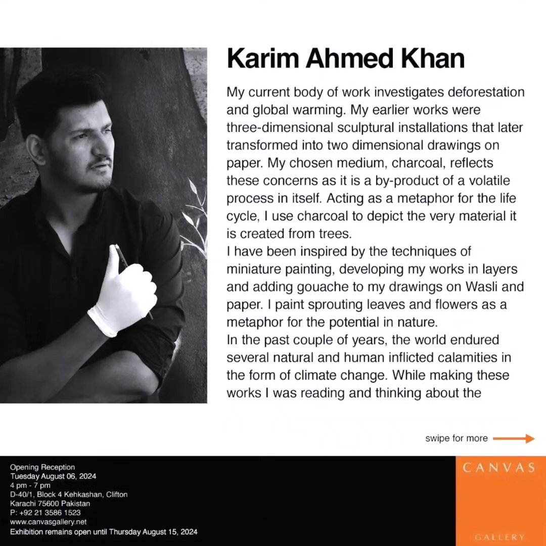 "Sensibility / Serenity" , a 3 - Person show by Fawad Jafri, Karim Ahmed Khan and Yaseen Khan opens on Tuesday August... — image 4