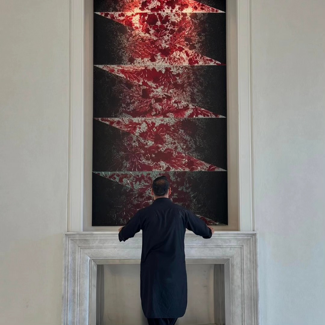 Recent work in a private collection , Islamabad, 2024. — image 1. Photography  @faisalqureshi_fq