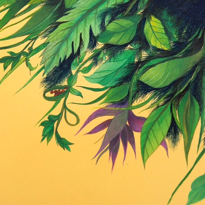 Sabrina Amrani is pleased to announce the gallery's participation in Asia NOW, with a presentation showcasing works by... — image 3. Image: 'An Eye To Transcendence', 2024. Gouache on Acid Free Paper, 53 x 68 cm by Wardha Shabbir