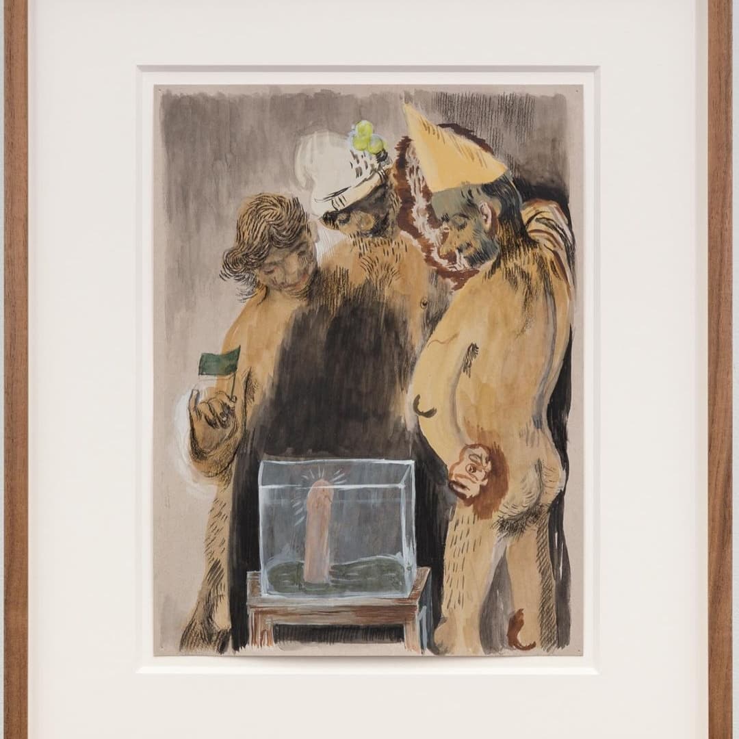 “The Devotees,” 2024, Charcoal and gouache on paper — image 3