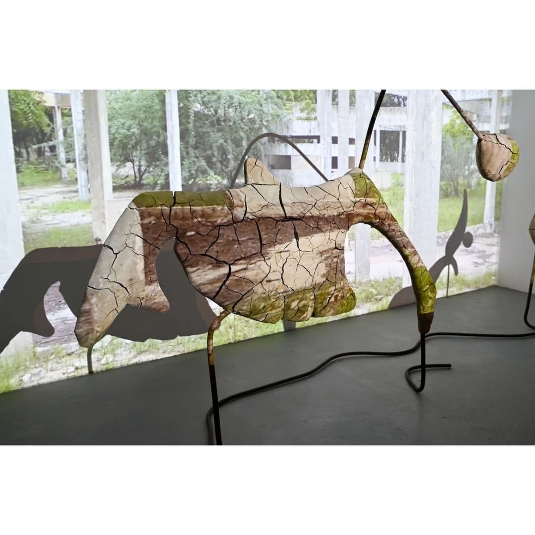 Clay forms commemorating beings that found extinction and a panopticon that failed to host wildlife, now embodies a new... — image 2