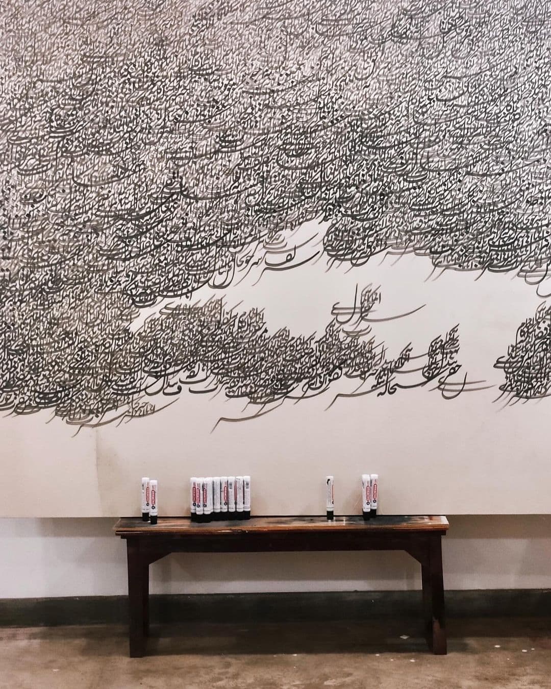 Inside the Karachi studio of Muzzumil Ruheel, creating his latest exhibition “On Emptiness,” on view until December. — image 3