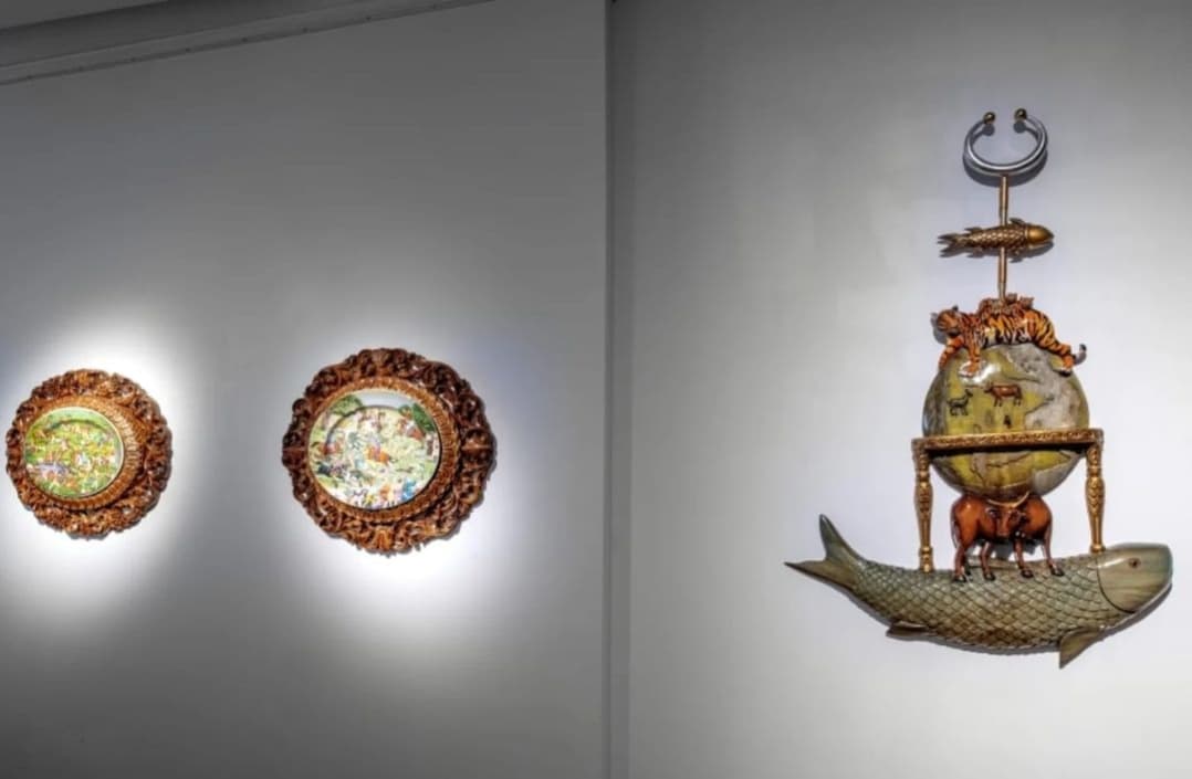 The rock star of Canvas Gallery Adeela Suleman's @adeela_suleman show is up at @grosvenorgallery London and it looks... — image 5