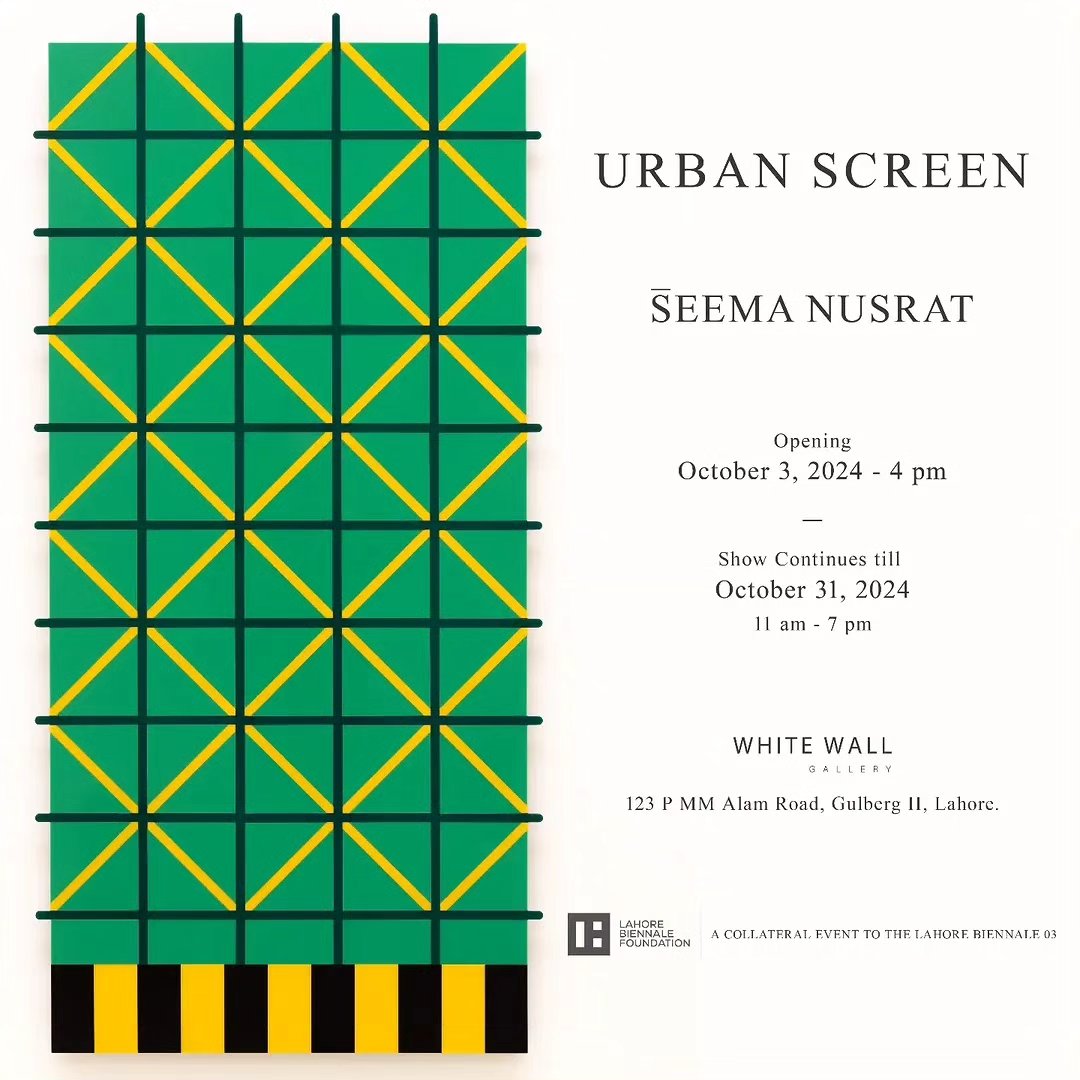 White Wall Gallery is excited to present "Urban Screen" — an incredible solo presentation by artist Seema Nusrat,...