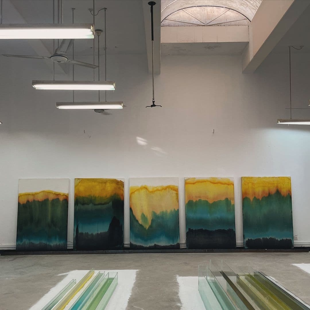 Evolution of a work time based work exhibited at Karachi Biennale ‘24. — image 1