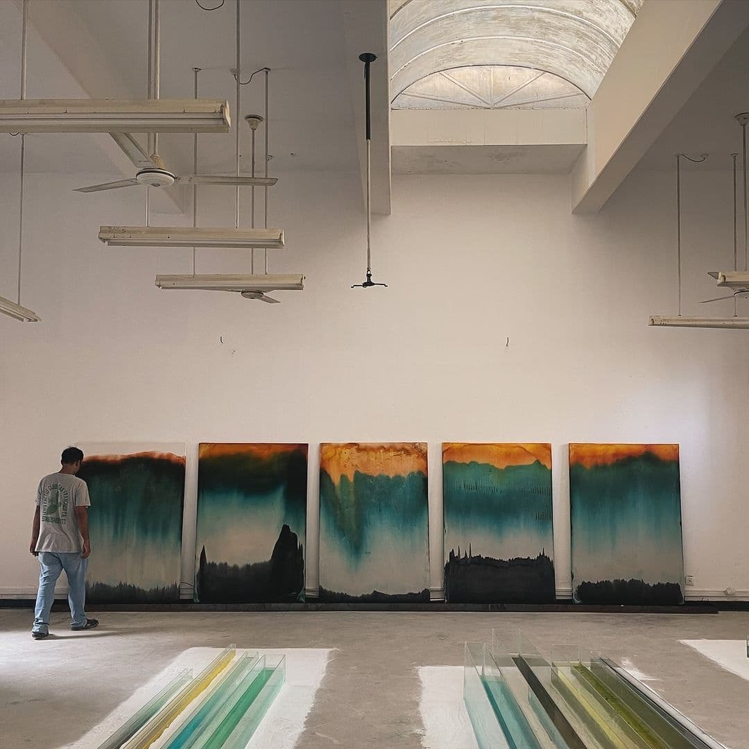 Evolution of a work time based work exhibited at Karachi Biennale ‘24. — image 2