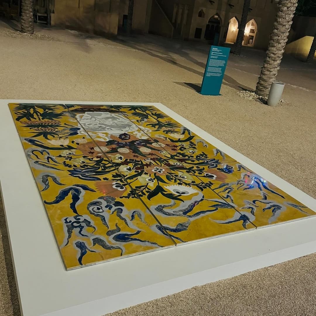 My work Flowers: Gardens of Paradise, part of Art Mill Museum collection, is displayed at the National Museum of Qatar... — image 1