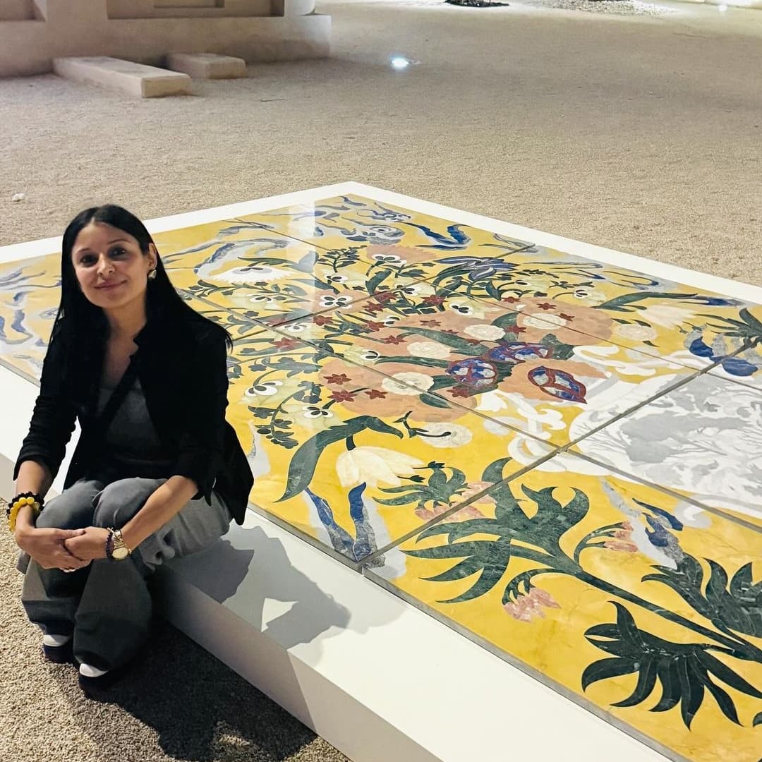 My work Flowers: Gardens of Paradise, part of Art Mill Museum collection, is displayed at the National Museum of Qatar... — image 2