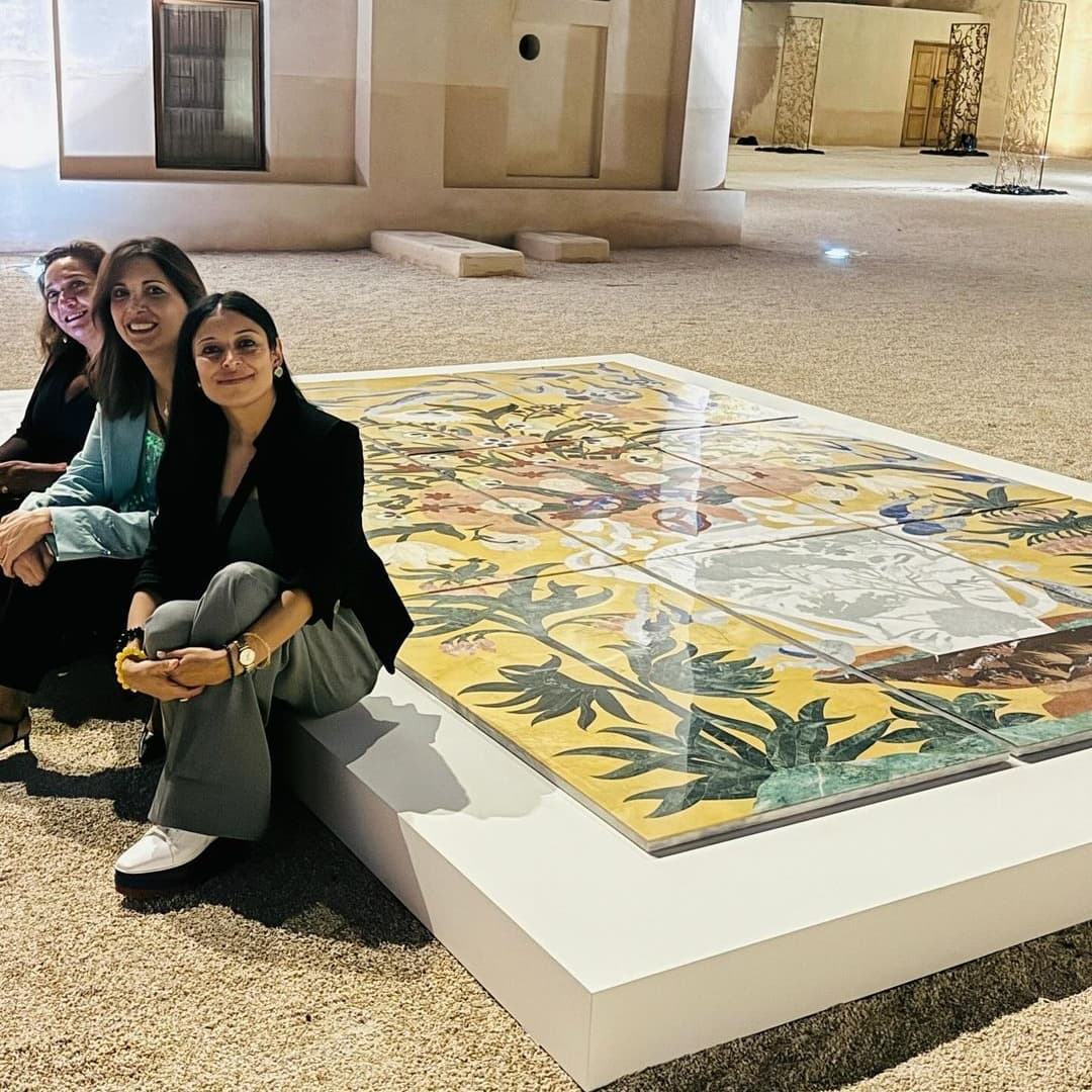My work Flowers: Gardens of Paradise, part of Art Mill Museum collection, is displayed at the National Museum of Qatar... — image 3