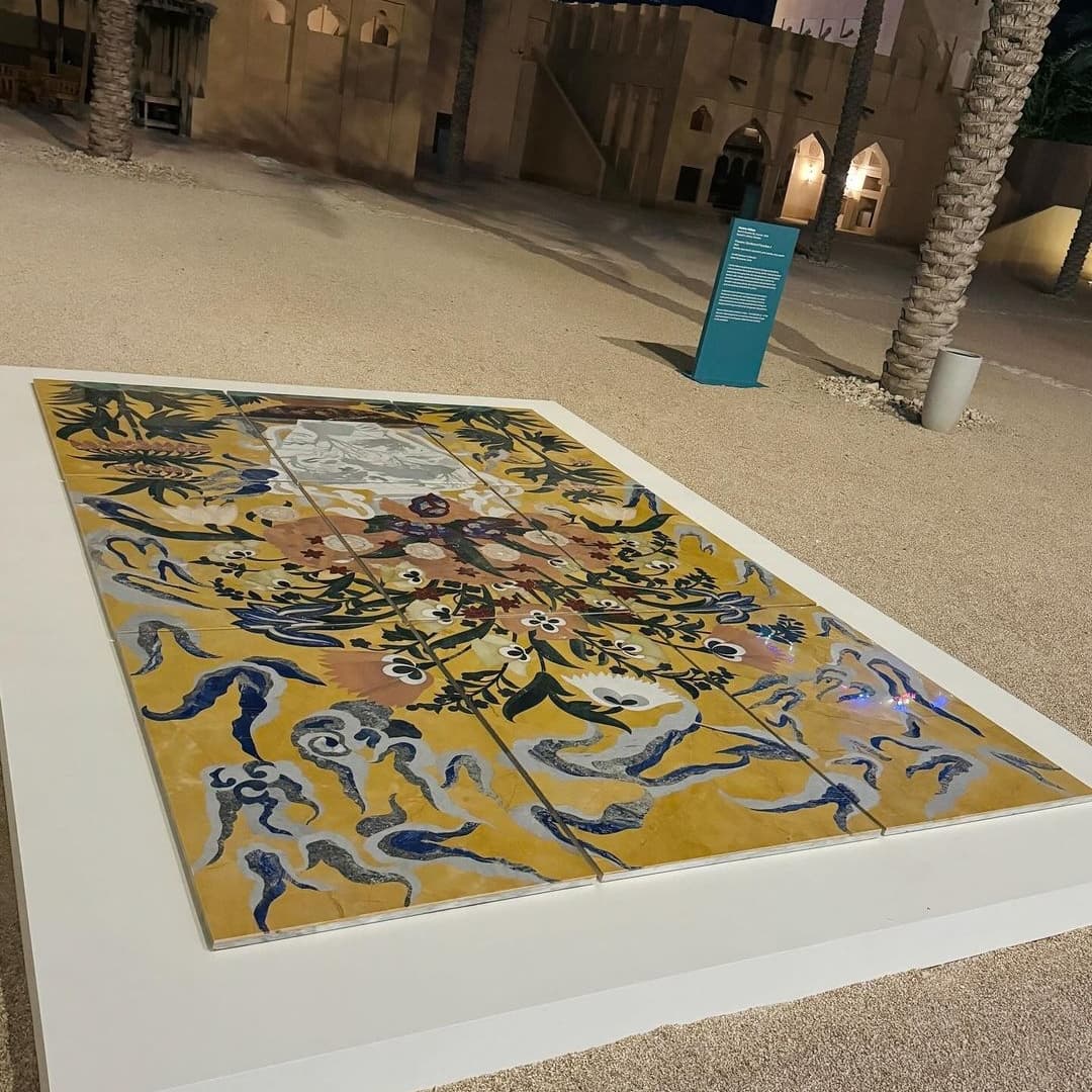 My work Flowers: Gardens of Paradise, part of Art Mill Museum collection, is displayed at the National Museum of Qatar... — image 4