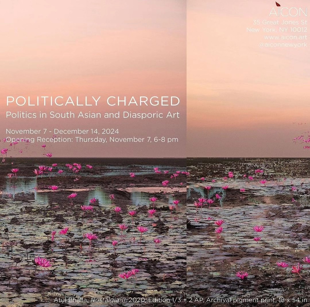 This is to announce the opening of @aiconnewyork upcoming exhibition, ‘Politically Charged’.