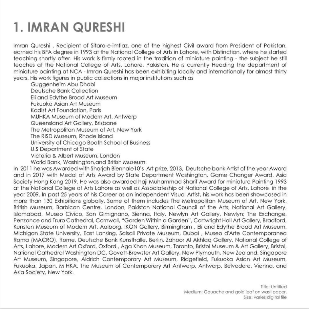Danish embassy invited outstanding Pakistan artist @imranqureshiartist as the artist for the potential releases... — image 4