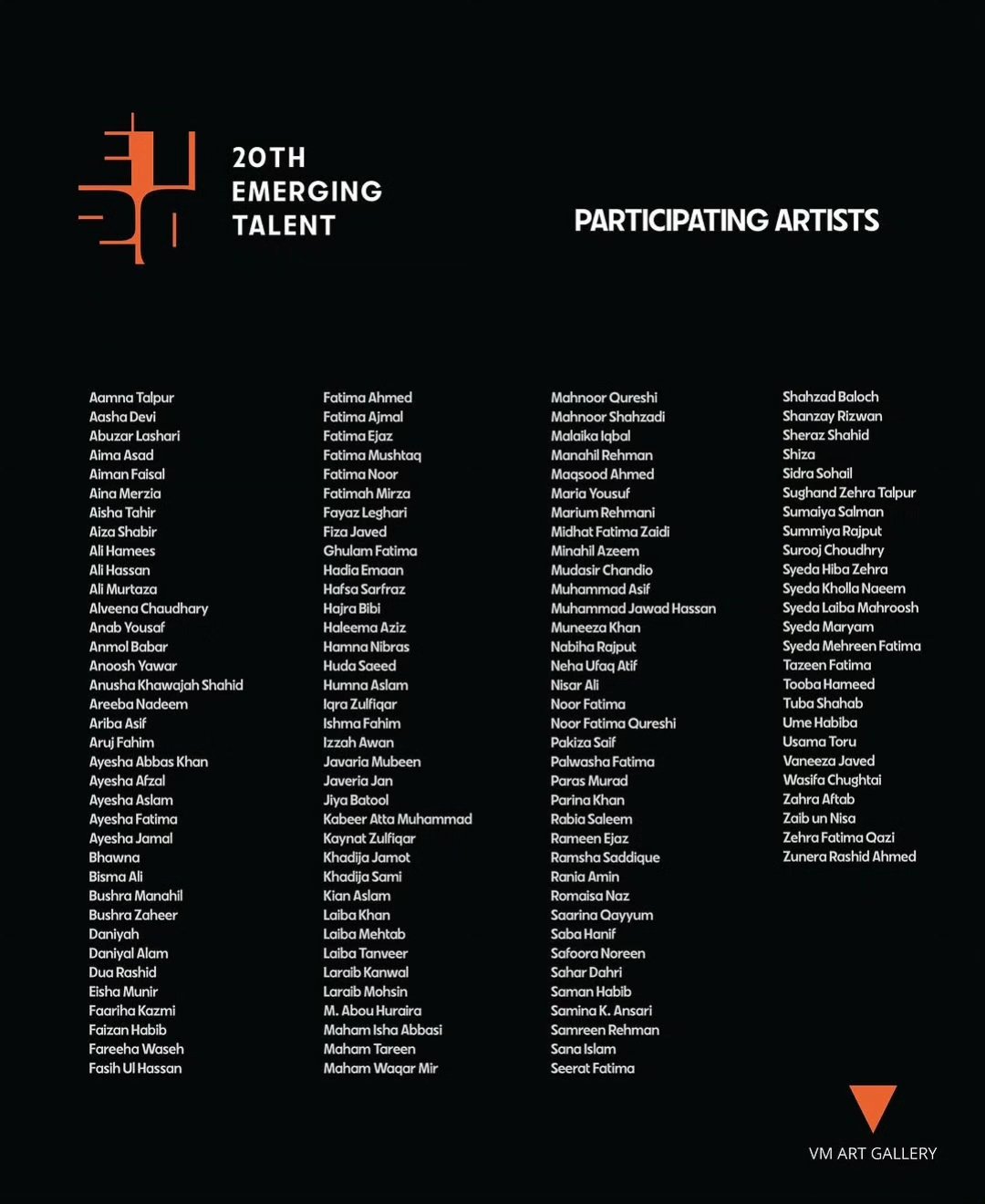 VM Art Gallery of the ZVMG Rangoonwala Trust is happy to announce the 20th Emerging Talent Exhibition. — image 2
