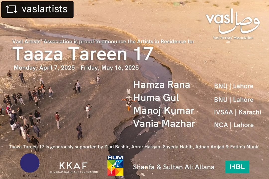 @vaslartists Vasl Artists’ Association is proud to announce the selected artists for Taaza Tareen 17;. Photo credits: