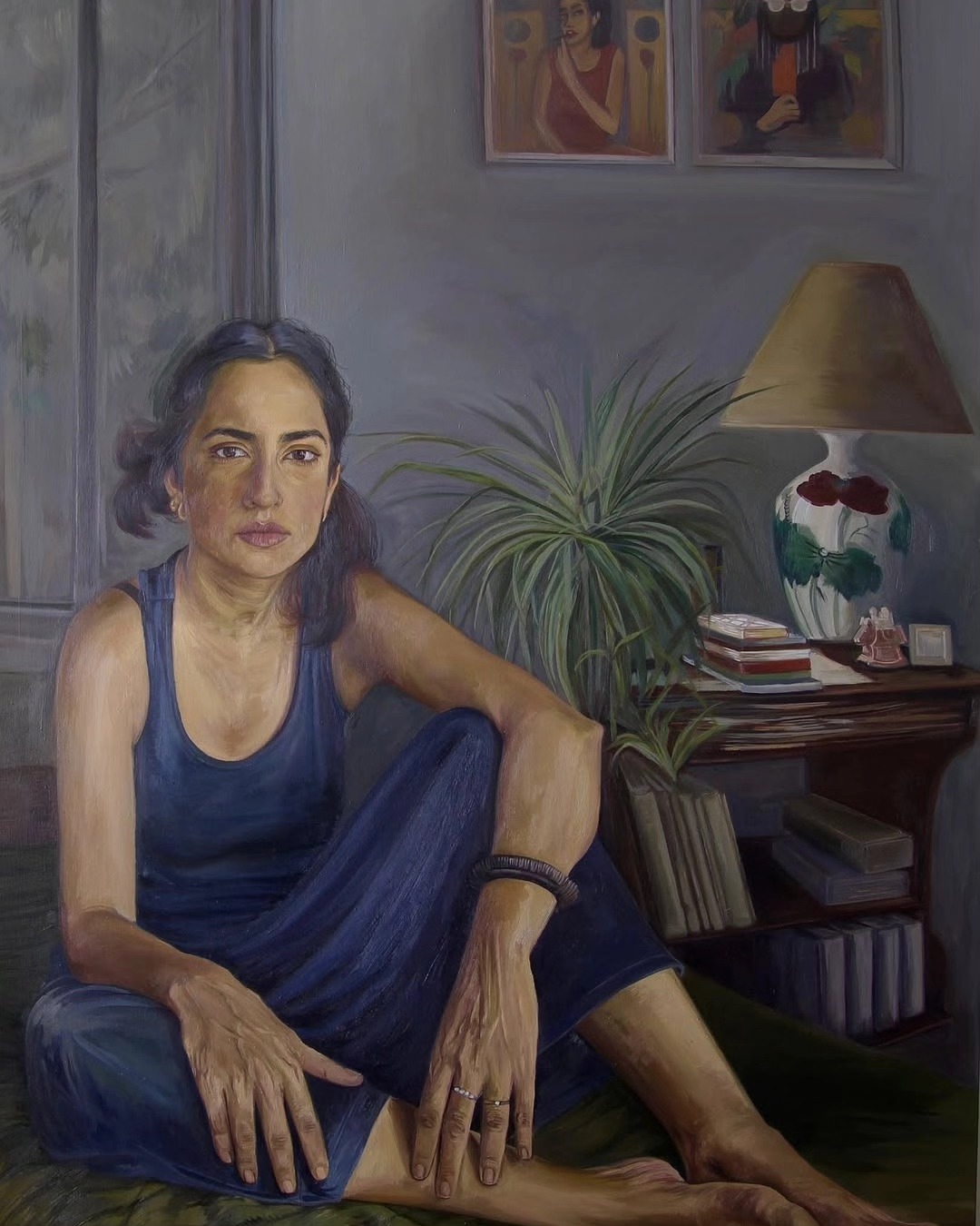 @chawkandi — image 2. Image 1: Amna Rahman | Aqsa | oil on canvas | 65 x 38 inches | 2025