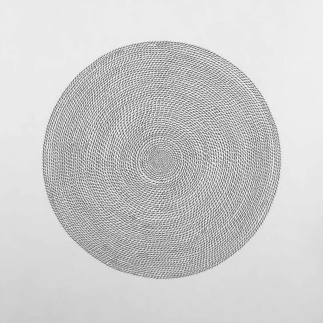 @dmg_utsc — image 1. Image credits: Tazeen Qayyum, Fahm فھم (to understand), 2024, archival ink on acid-free paper, 56 x 76 cm. Collection of the Doris McCarthy Gallery, University of Toronto Scarborough. Photo courtesy of the artist. Image description in alt text.