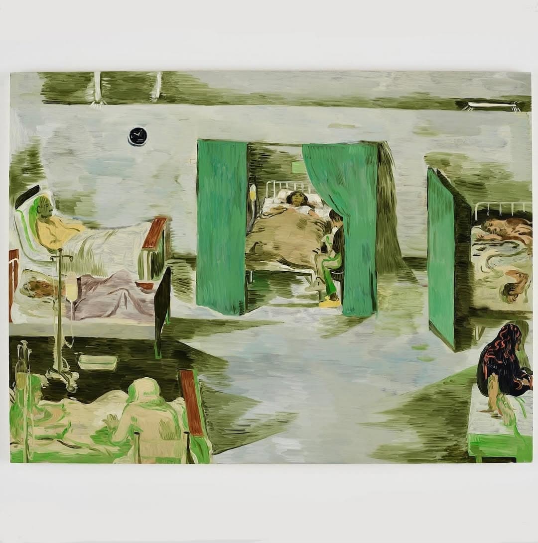 ‘Ward,’2023, Oil on panel, 36 x 48 inches. Part of my show, ‘Wish Maker’ @luhringaugustine Photo by Farzad Owrang — image 1