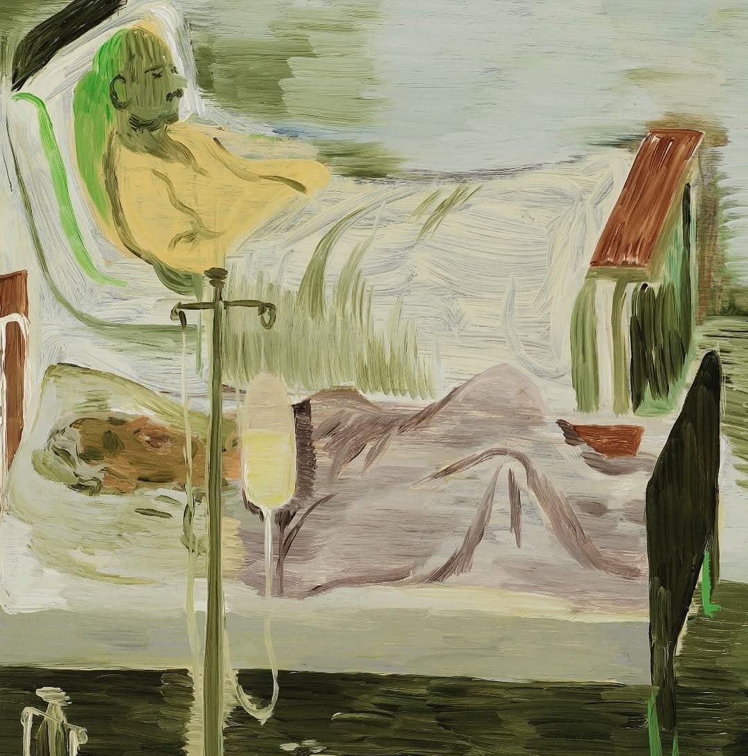 ‘Ward,’2023, Oil on panel, 36 x 48 inches. Part of my show, ‘Wish Maker’ @luhringaugustine Photo by Farzad Owrang — image 3