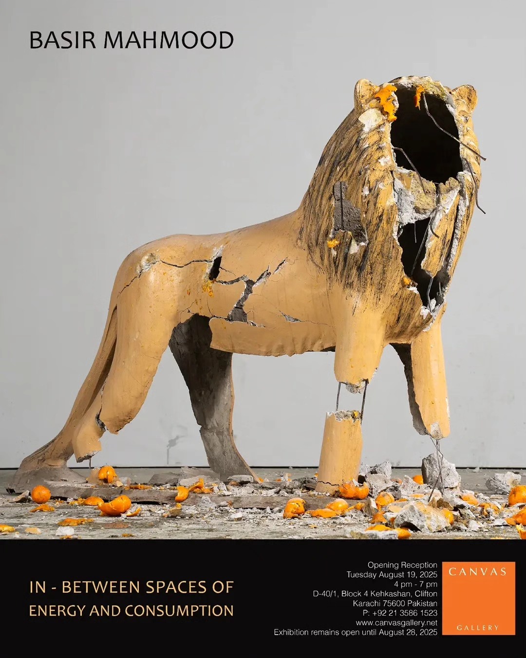 Basir Mahmood’s solo exhibition, In-Between Spaces of Energy and Consumption, opens on Tuesday, August 19, 2025, from... — image 1