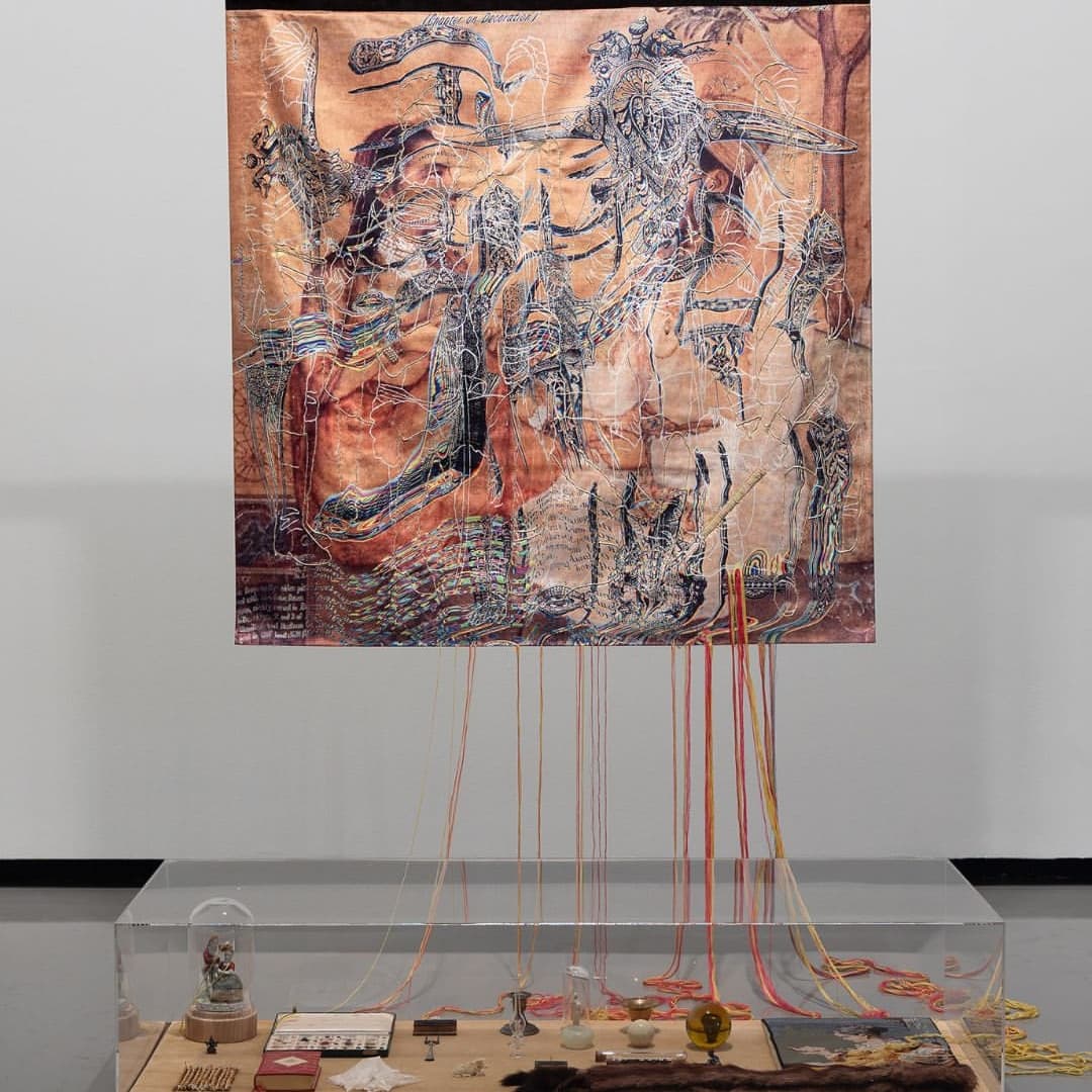 The House of Irredeemable Objects is the first major solo exhibition in Naarm/Melbourne to survey the thirty-year... — image 4. Images: Installation Views: Nusra Latif Qureshi: The House of Irredeemable Objects. MUMA, Naarm/Melbourne, 2025. Photos: Christian Capurro