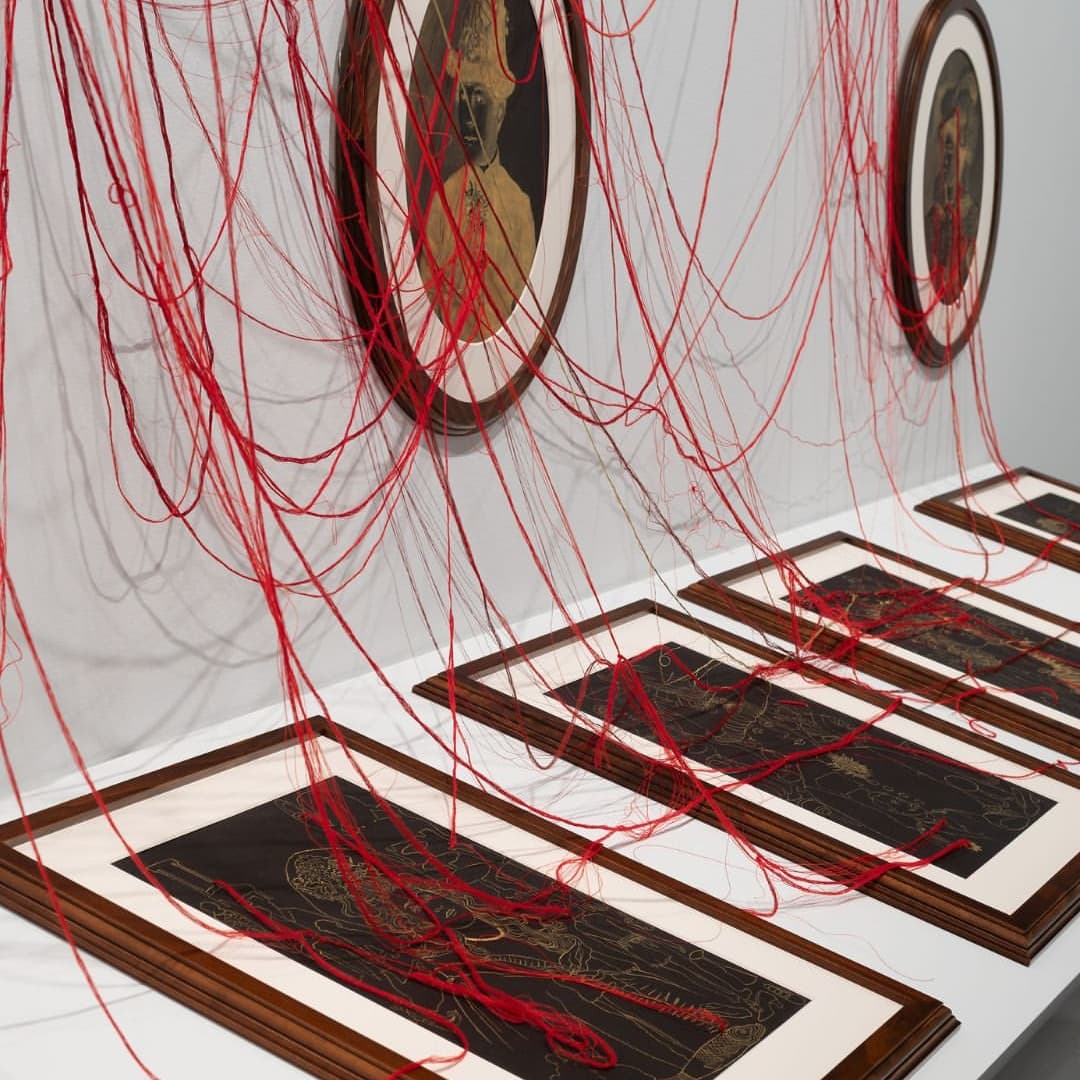 The House of Irredeemable Objects is the first major solo exhibition in Naarm/Melbourne to survey the thirty-year... — image 6. Images: Installation Views: Nusra Latif Qureshi: The House of Irredeemable Objects. MUMA, Naarm/Melbourne, 2025. Photos: Christian Capurro