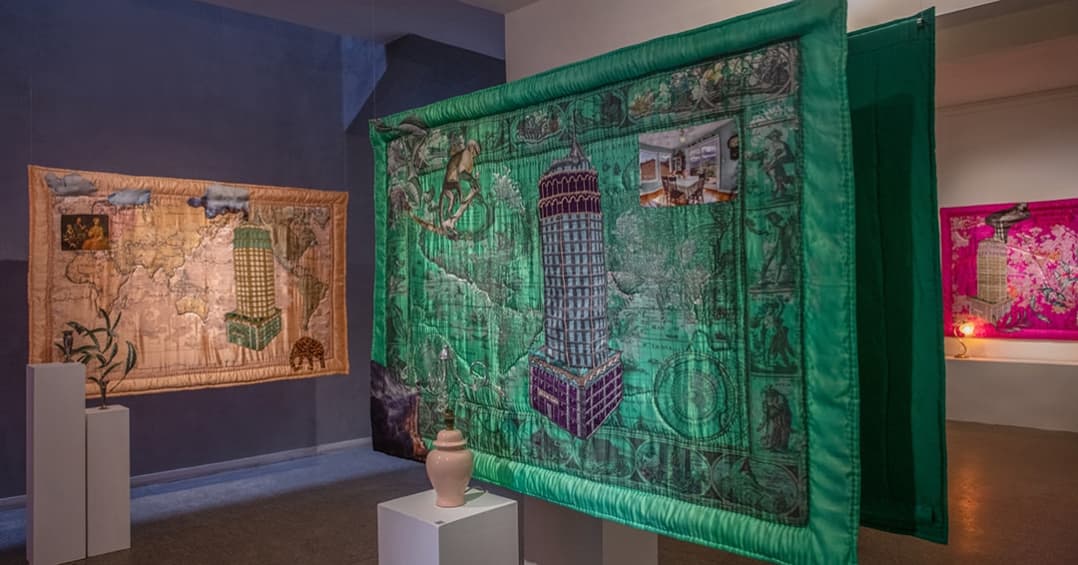 We are delighted to welcome contemporary artist Risham Syed, our 2025 Frere Hall South Asian artist-in-residence. — image 2. 📷  1 & 2 - The Seven Seas by Risham Syed