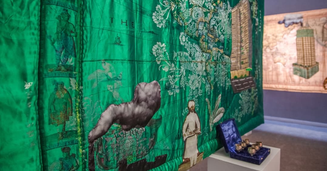 We are delighted to welcome contemporary artist Risham Syed, our 2025 Frere Hall South Asian artist-in-residence. — image 4. 📷  1 & 2 - The Seven Seas by Risham Syed