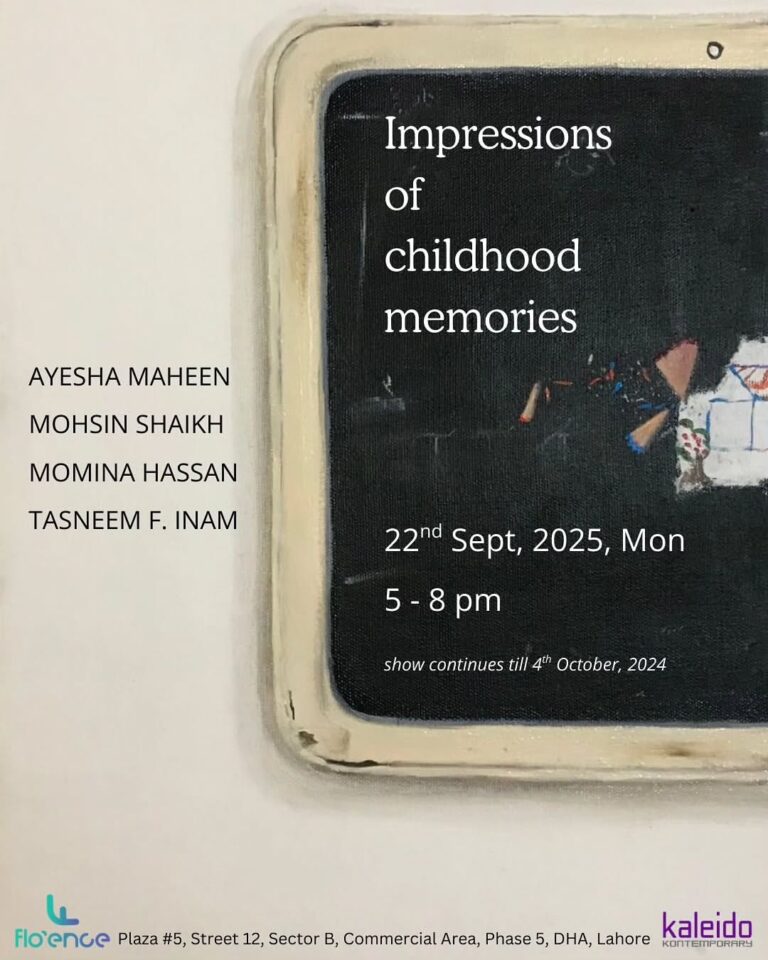 Kaleido Kontemporary in collaboration with Flo’ence* presents “Impressions of childhood memories” showcasing works by…
