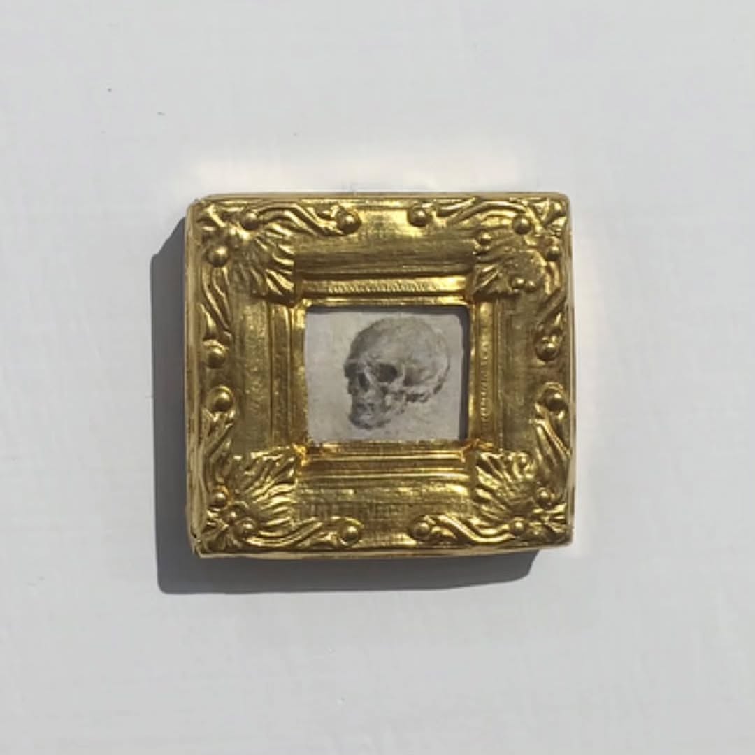 Miniature painting (Skull) — image 1