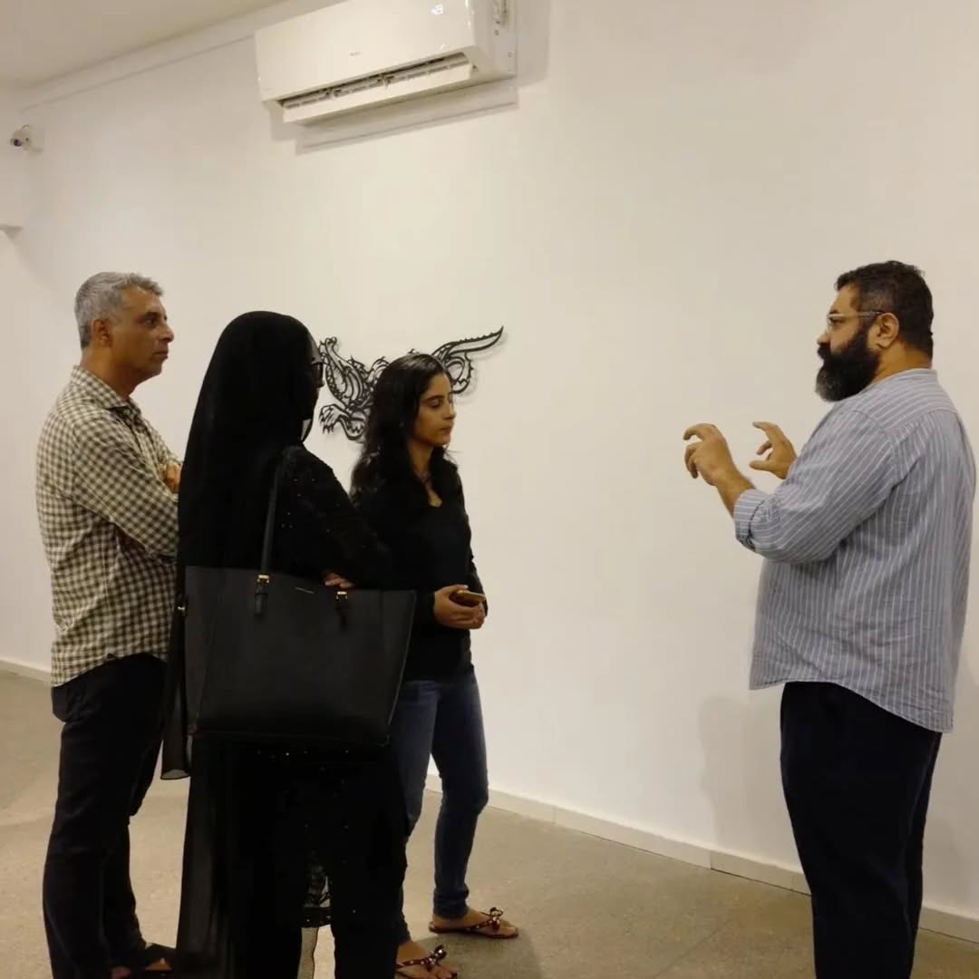 The opening of 'The Wild in Our Mouths' a solo exhibition by Muzzumil Ruheel @ Canvas Gallery. — image 10