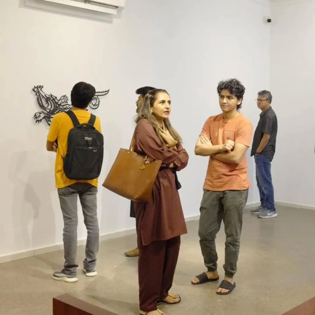 The opening of 'The Wild in Our Mouths' a solo exhibition by Muzzumil Ruheel @ Canvas Gallery. — image 11
