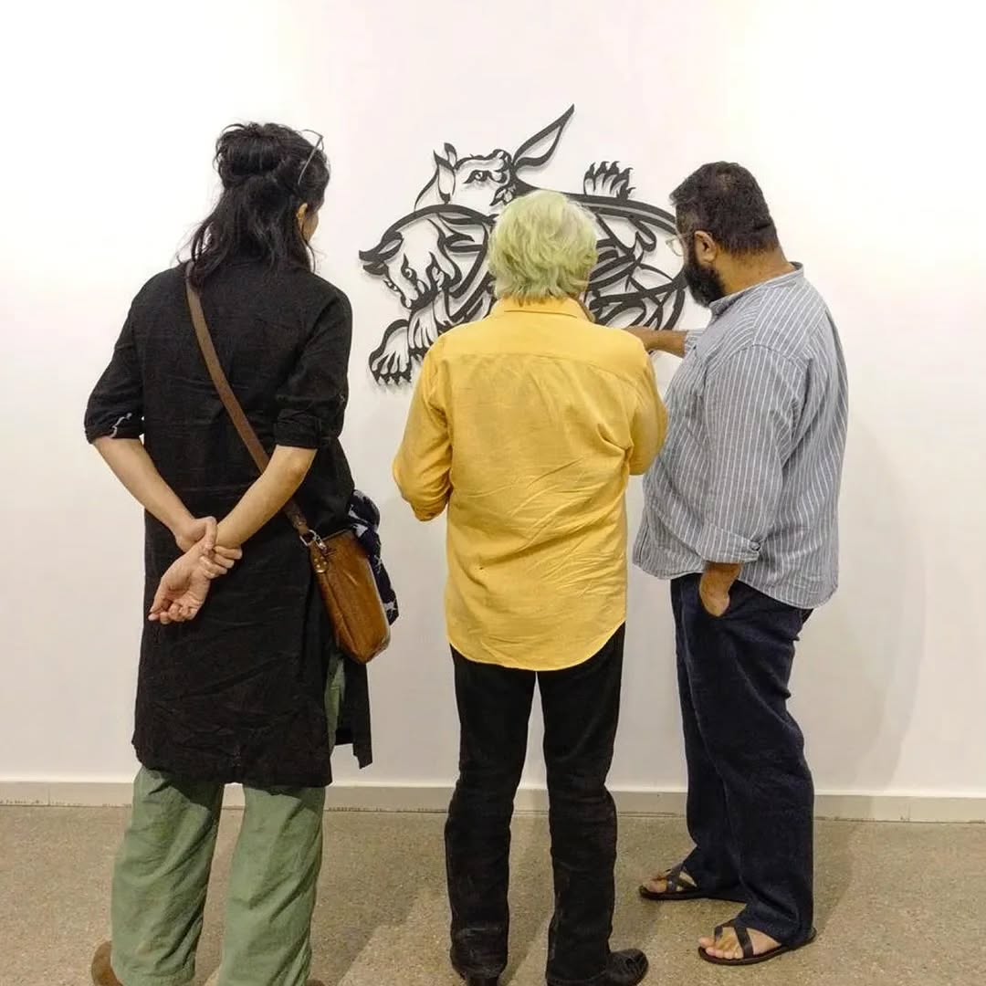 The opening of 'The Wild in Our Mouths' a solo exhibition by Muzzumil Ruheel @ Canvas Gallery. — image 13