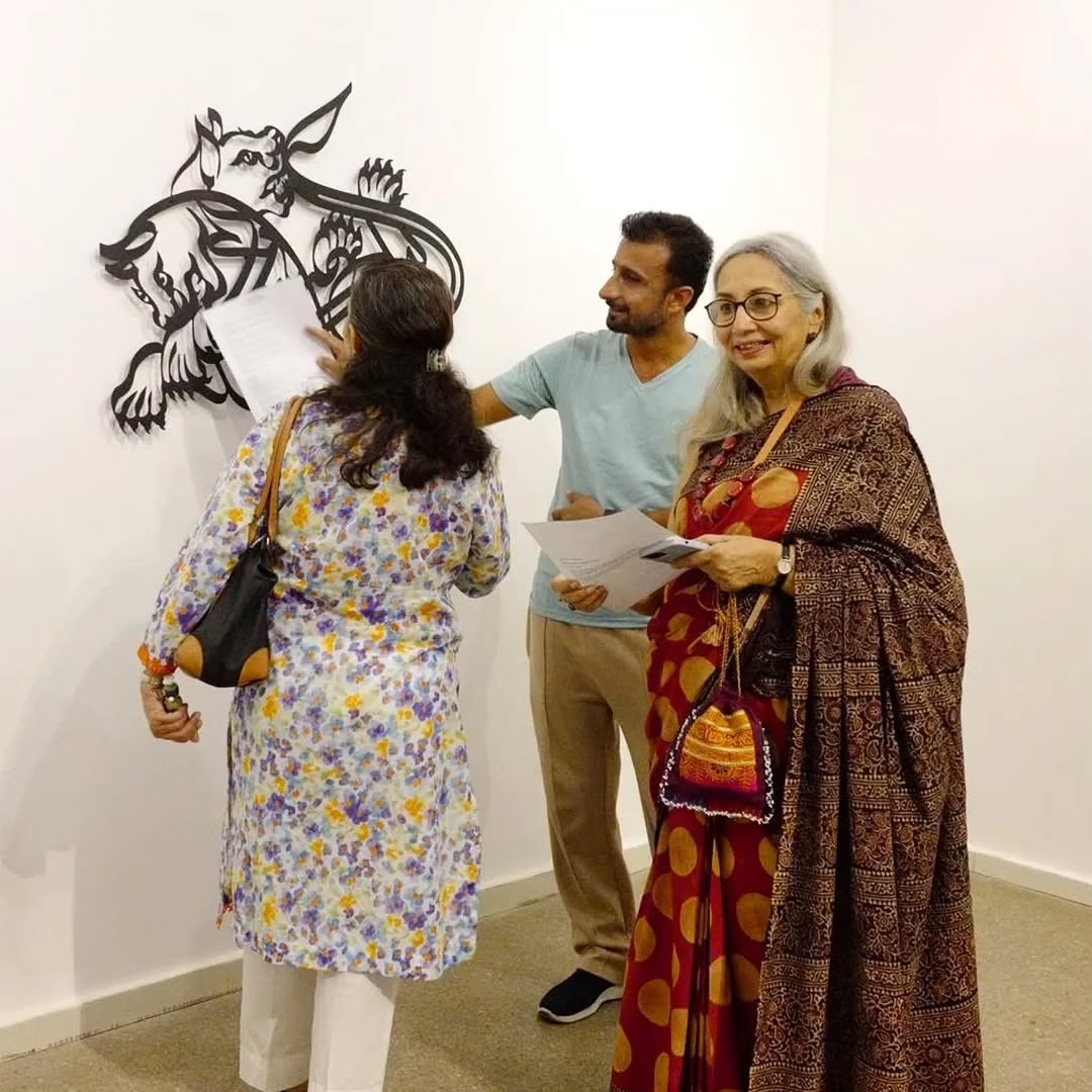 The opening of 'The Wild in Our Mouths' a solo exhibition by Muzzumil Ruheel @ Canvas Gallery. — image 5